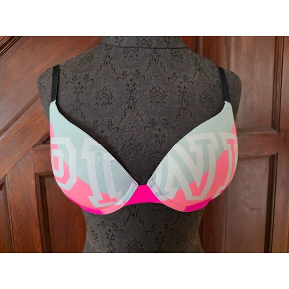 Victorias Secret PINK Wear Everywhere Push-Up Bra 32C - Picture 1 of 7
